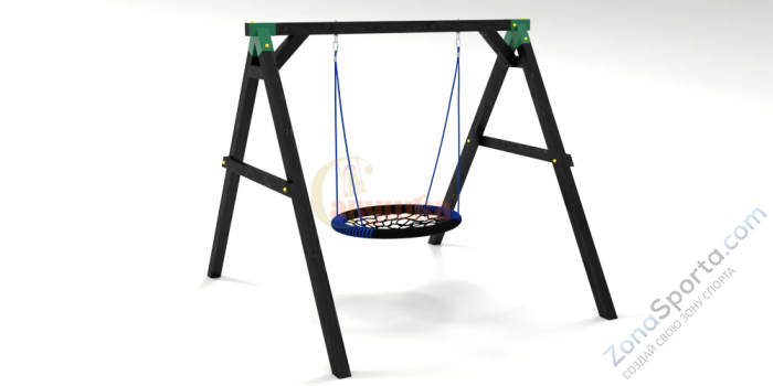 Качели Сава Black с качелями Гнездо