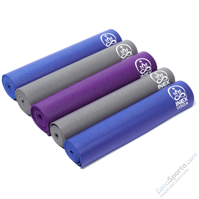 Коврик для йоги INEX Yoga Mat 170 x 60 x 0,6 см, фиолетовый
