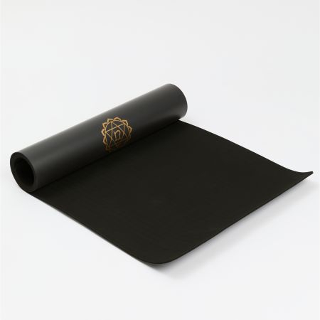 Коврик для йоги INEX Yoga PU Mat TPE c гравировкой серый