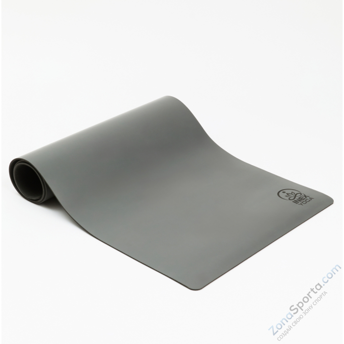Коврик для йоги INEX Yoga PU Mat TPE полиуретан темно-серый