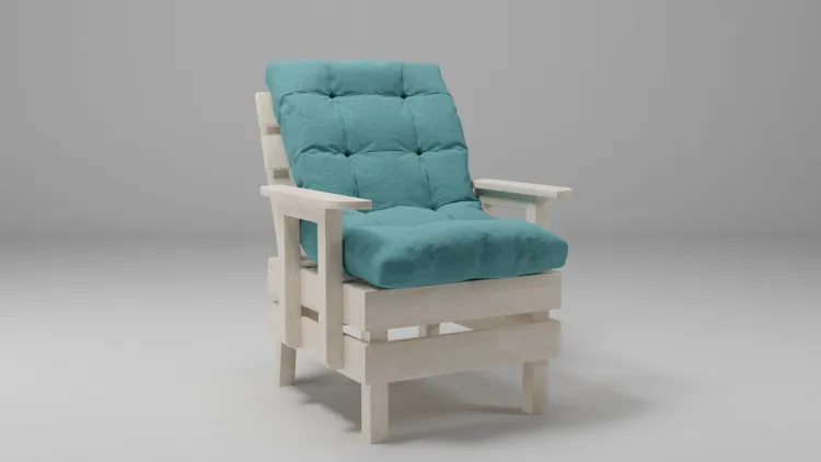 Кресло деревянное мягкое Savushka Type-D