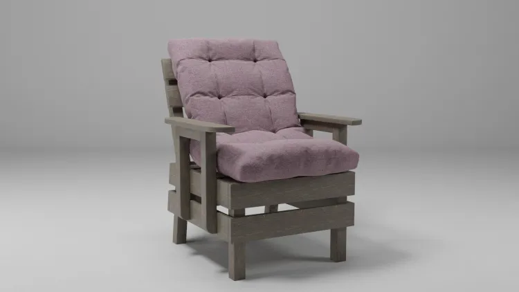 Кресло деревянное мягкое Savushka Type-D