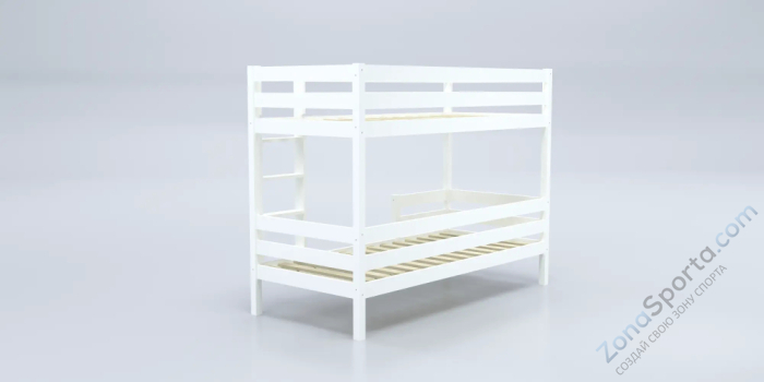Кровать детская двухъярусная Савушка-01 90х180 белая