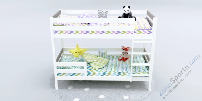 Кровать детская двухъярусная Савушка-01 90х180 Cappuccino (капучино)