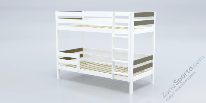 Кровать детская двухъярусная Савушка-01 90х200 Shiitake (бежевый)