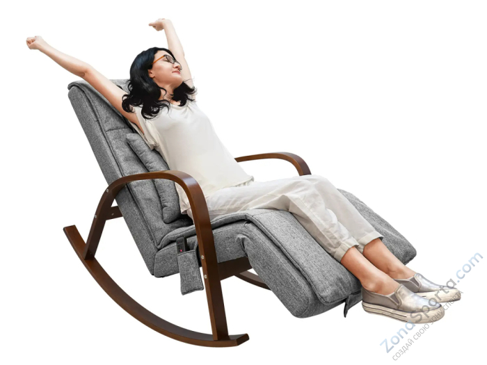 Массажное кресло качалка Fujimo F2002 МСX Time2Chill Grey (Tailor 7) Вишня