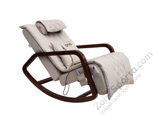 Массажное кресло-качалка Oto Grand Life OT2007 латте (Рогожка)