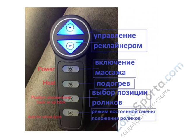 Массажное кресло-реклайнер EGO Recline Chair 3001 Серый