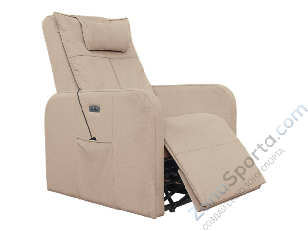 Массажное кресло реклайнер с подъемом Fujimo Synergy Lift Full Kingchair F3005 FLFK Ваниль (Sakura 4)