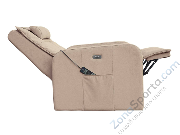 Массажное кресло реклайнер с подъемом Fujimo Synergy Lift Full Kingchair F3005 FLFK Ваниль (Sakura 4)