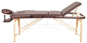 Массажный стол Atlas Sport 70 см складной 3-с деревянный (коричневый)