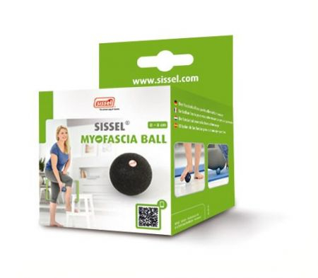 Массажный мячик SISSEL Myofascia Ball диаметр 8 см, черный