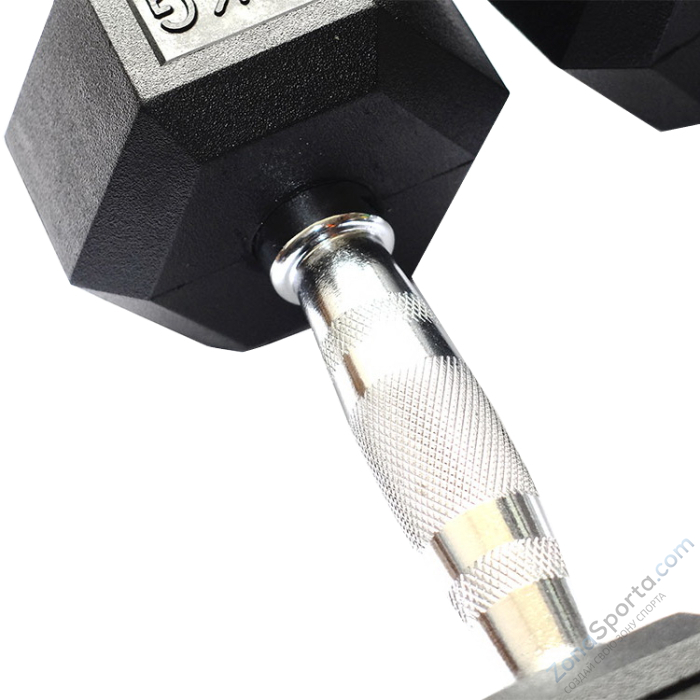 Набор гексагональных гантелей 16 пар от 1 до 25 кг ARMS FT-HEX-SET-335