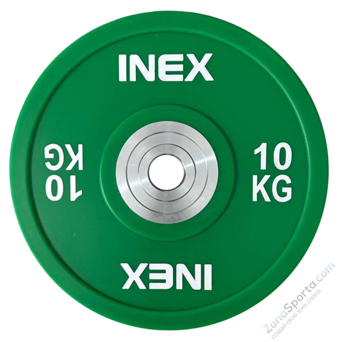 Олимпийский диск в уретане INEX PU Bumper Plate 10 кг