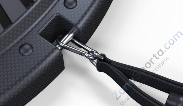 Полусфера гимнастическая надувная R3 с эспандерами и насосом Original FitTools FT-BSU-R3