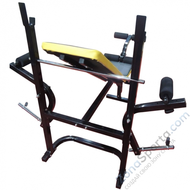 Силовая скамья со стойками DFC D002