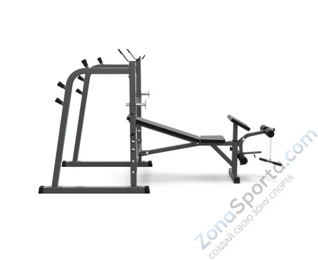 Скамья со стойками под штангу DFC D709