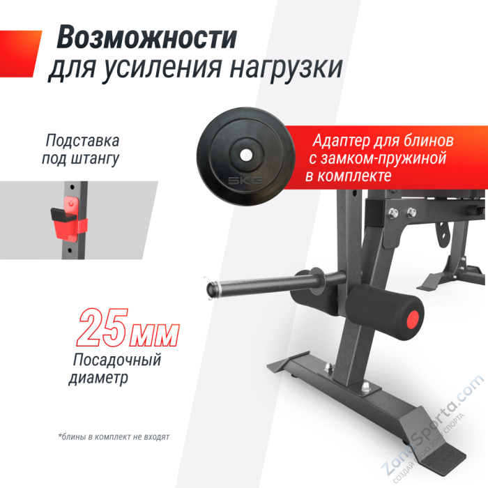 Скамья силовая со стойками UNIX Fit BENCH 130DD