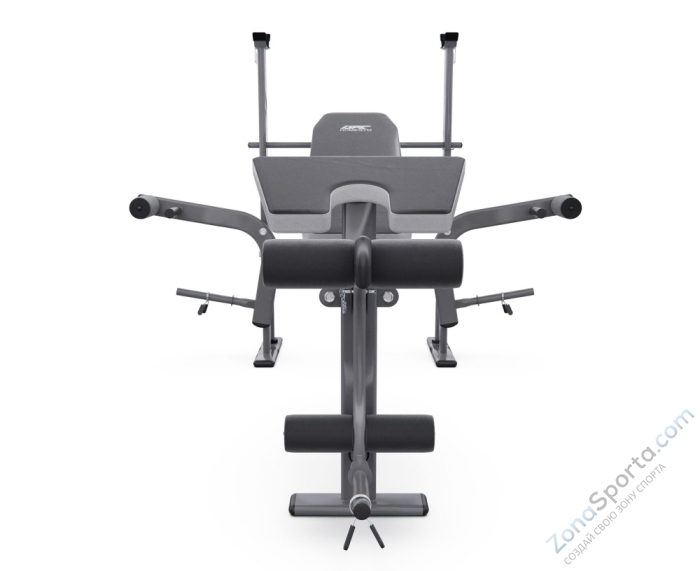 Скамья со стойками под штангу DFC D703 PRO с партой для бицепса