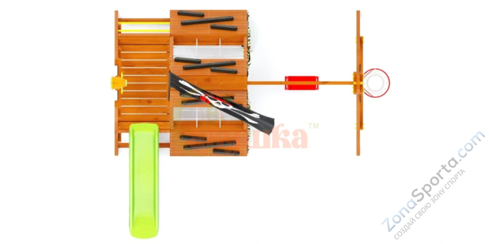 Спортивный домик Савушка База Mini - 2 с качелями