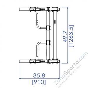 Стойка силовая Half Rack Powertec WB-HR14