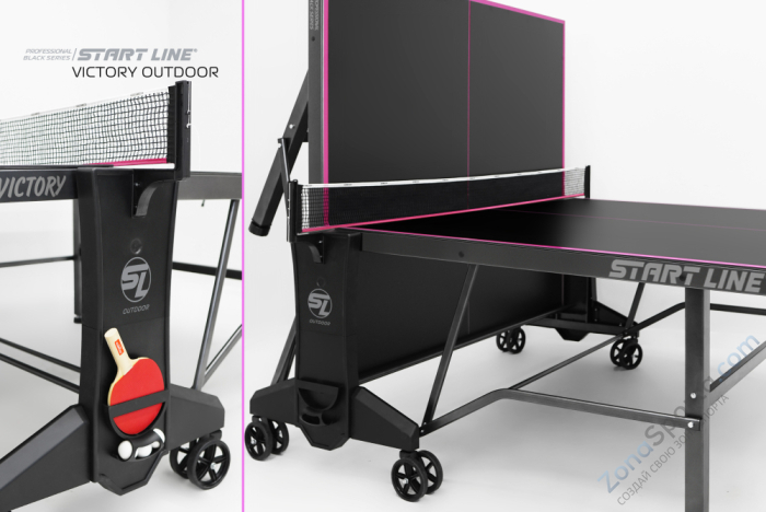 Стол теннисный Victory 6 Всепогодный Black