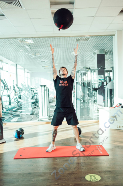 Тренировочный мяч Original FitTools Wall Ball Deluxe 10 кг