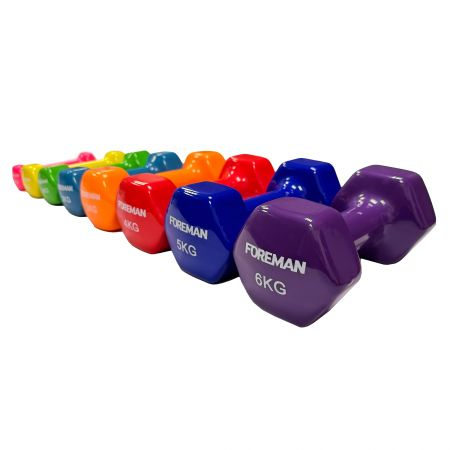 Виниловые гантели для аэробики 4 кг, пара Foreman IVD-KG