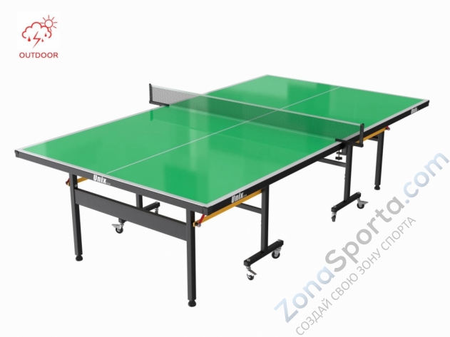 Всепогодный теннисный стол Unix Line outdoor 6mm (green)