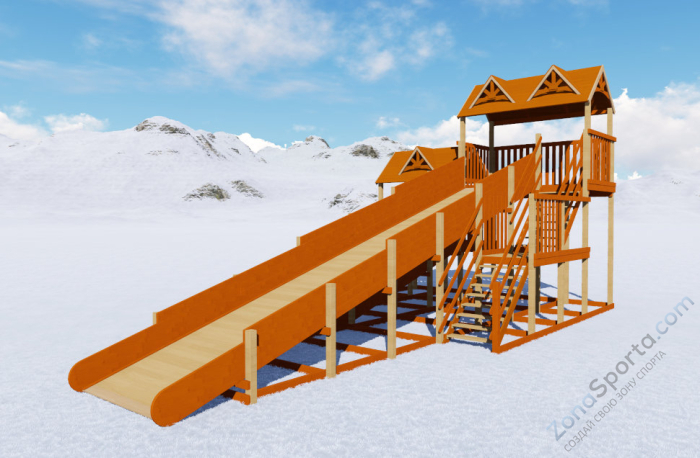 Зимняя горка Норд Премиум