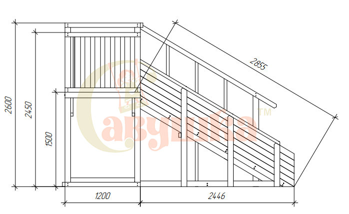 Зимняя горка Савушка Зима 3