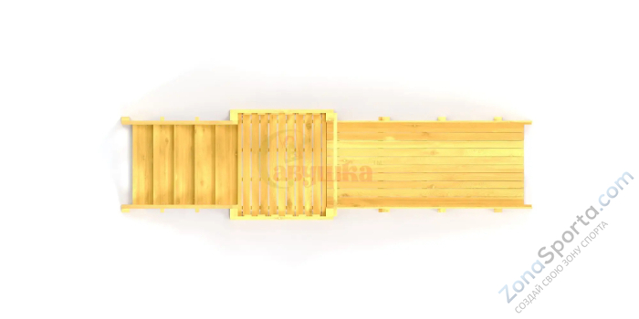 Зимняя горка Савушка Зима Wood-1