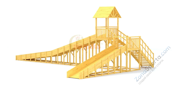 Зимняя горка Савушка Зима Wood 10