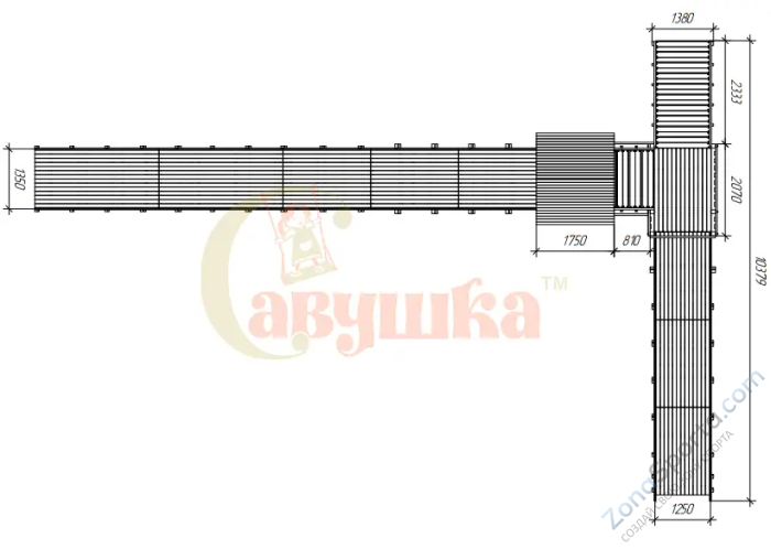 Зимняя горка Савушка Зима Wood 10