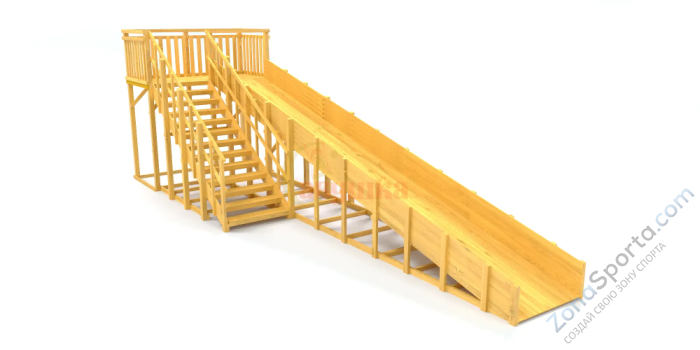 Зимняя горка Савушка Зима Wood-8