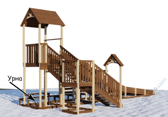 Зимняя горка Snow Crystal 3